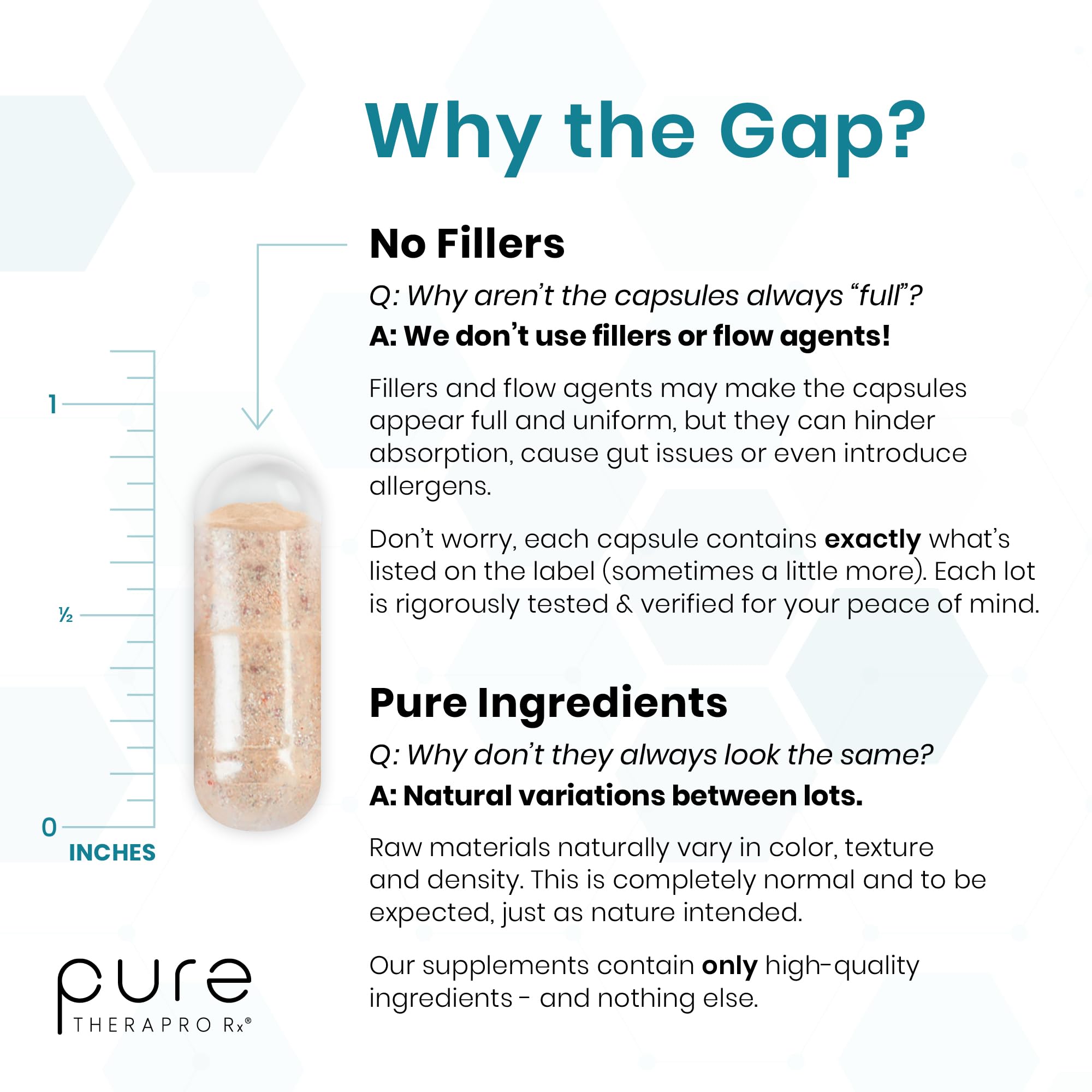 Pure Therapro Rx Methyl Multi: empaque hecho en Estados Unidos con estándares de seguridad