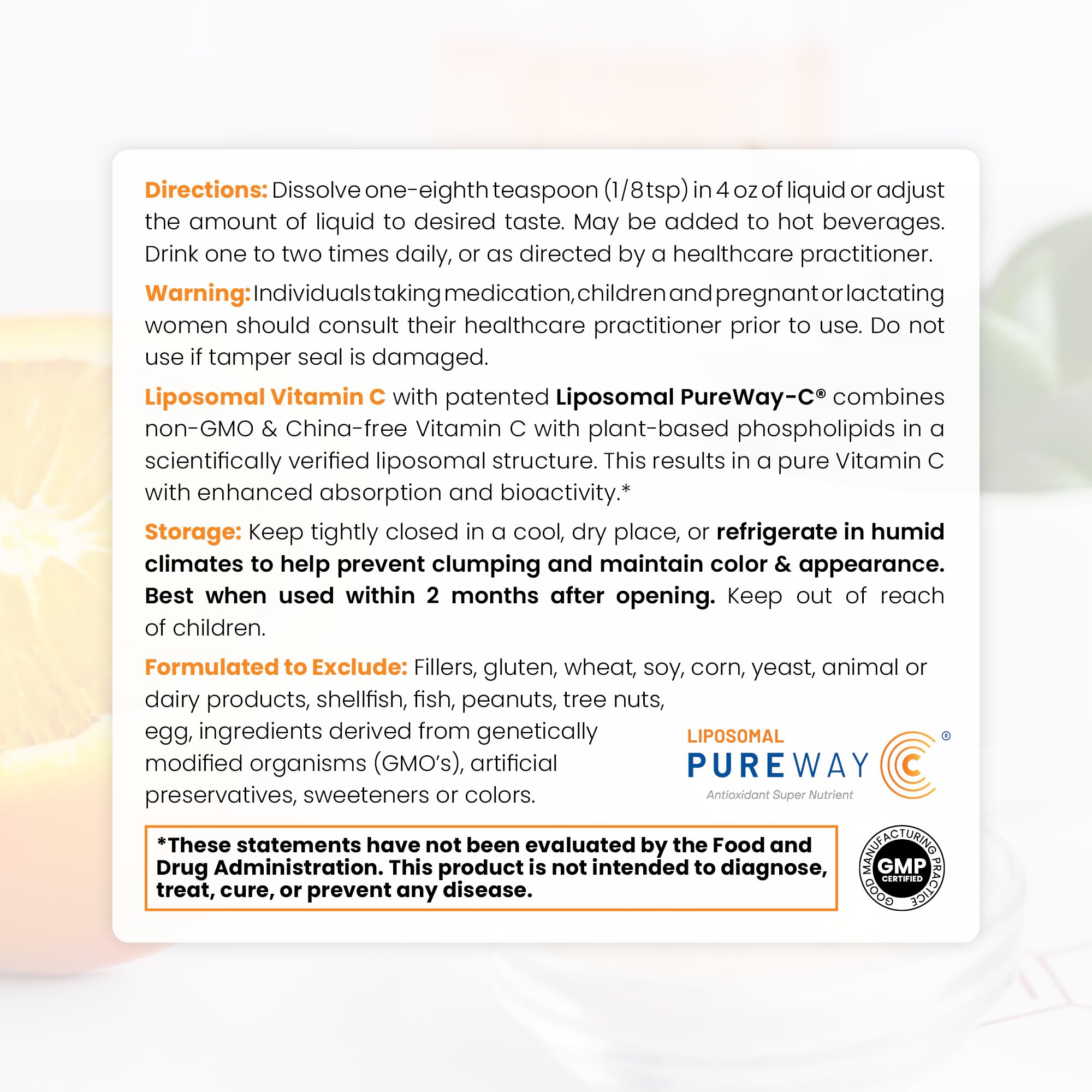 Pure Therapro Rx mezcla en vaso, producto fácil de incorporar en bebidas diarias.