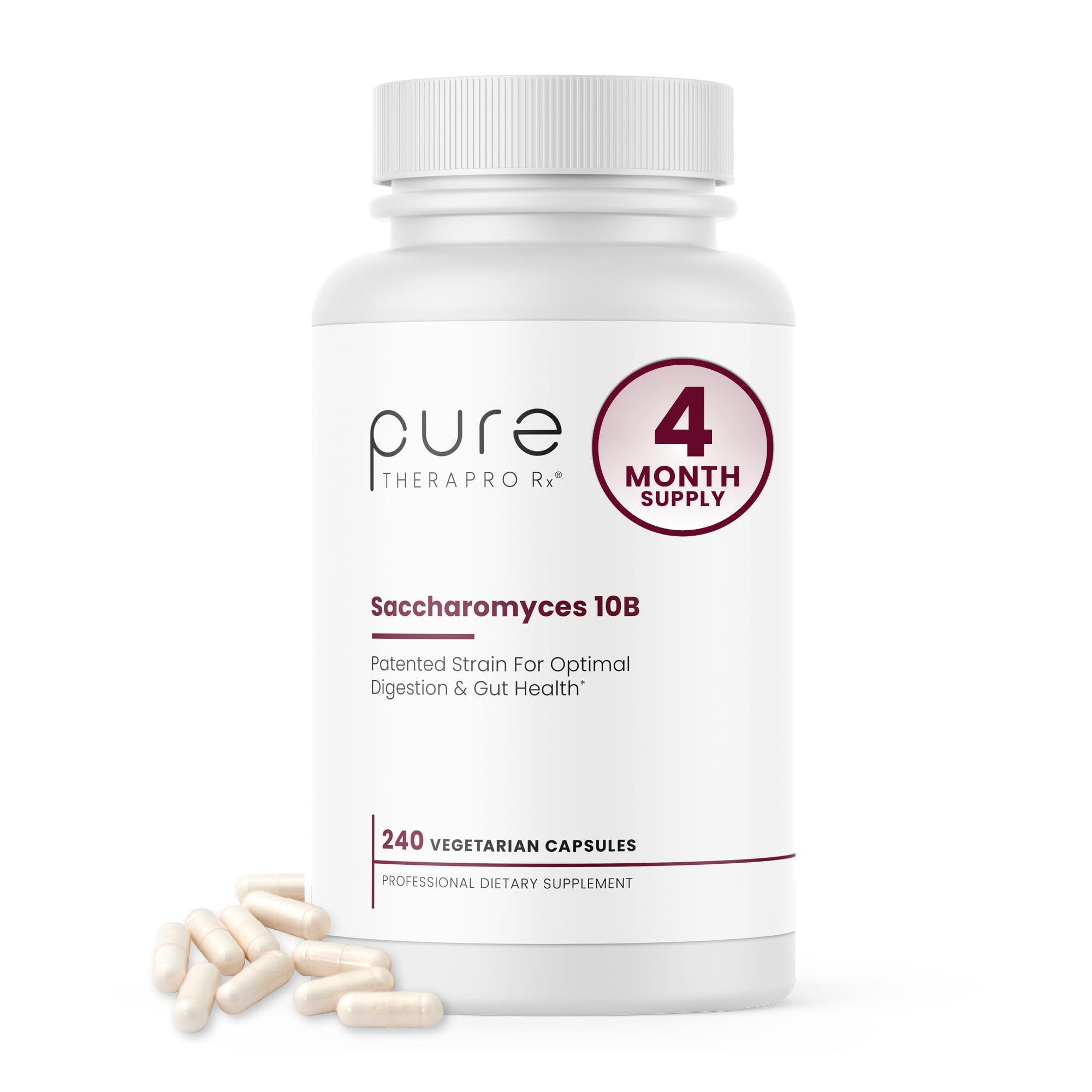 Pure TheraPro Rx Saccharomyces boulardii cápsulas para equilibrio intestinal