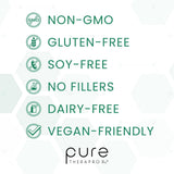Pure TheraPro Rx libre de alérgenos como gluten, lácteos y soja.