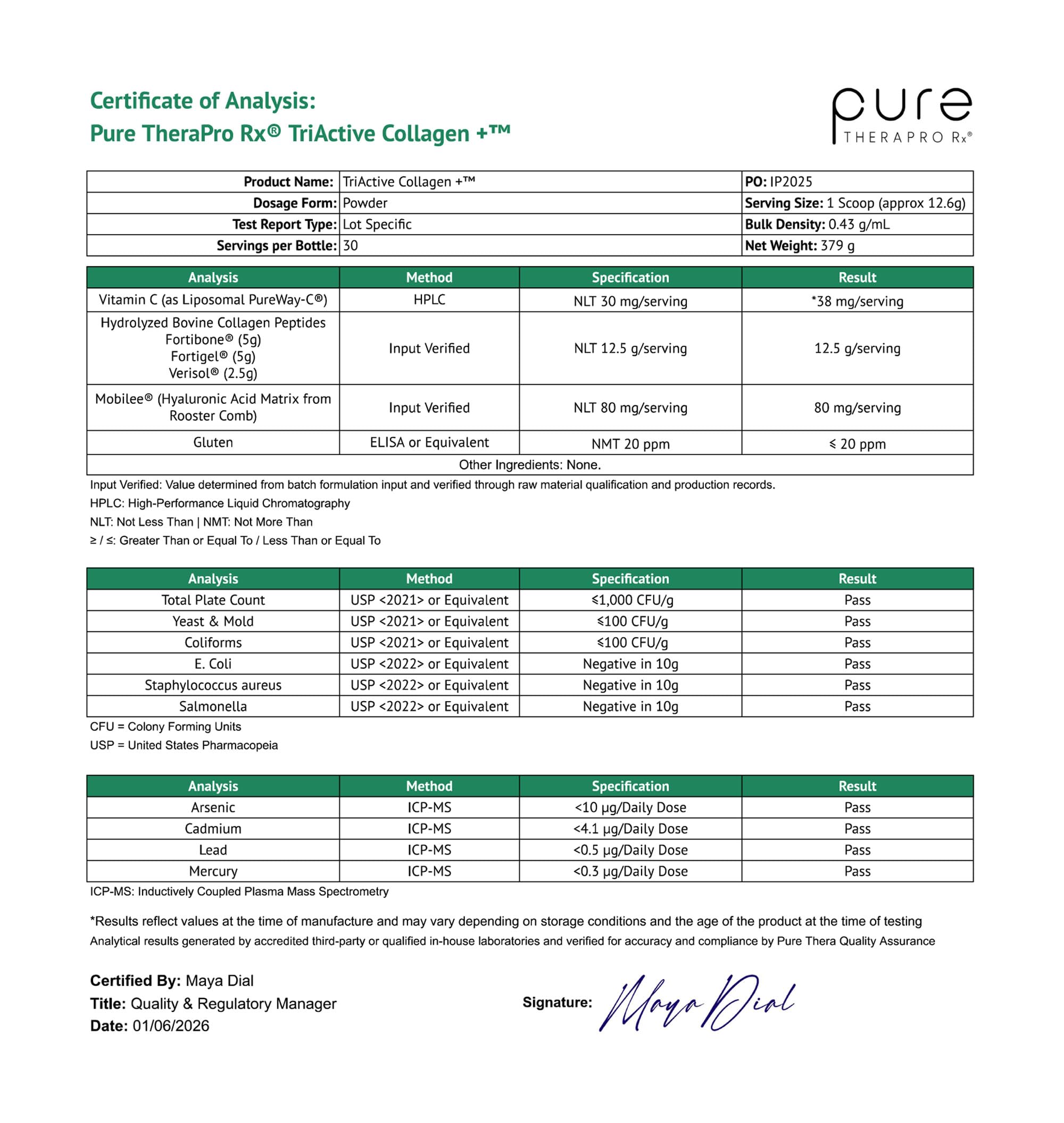 Smooth daily routine with Pure Therapro Rx TriActive Collagen Plus