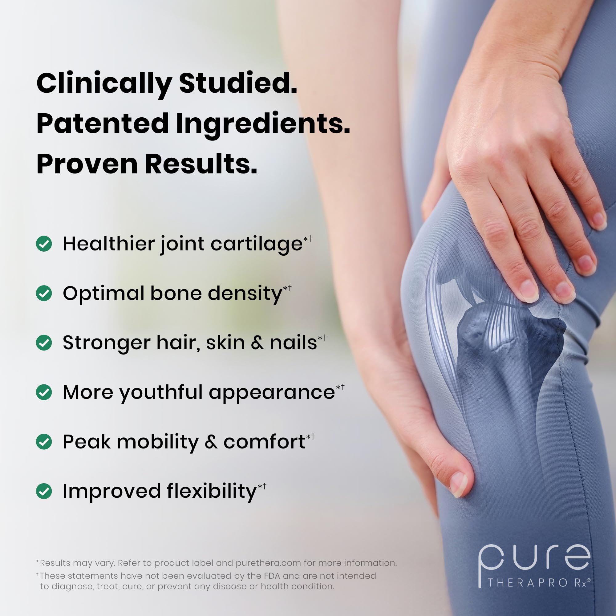 Patented TriActive peptides highlighted on Pure Therapro Rx Collagen Plus jar