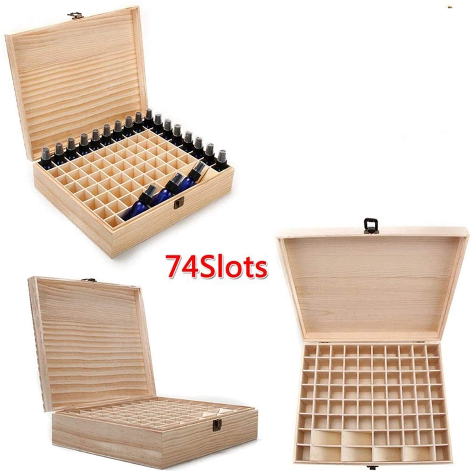 Pure Vie caja-aceites-5-20ml-almacenaje, mantiene tapas y etiquetas a mano.