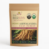 PureAyurbliss polv de Ashwagandha en tarro, apoyo diario para bienestar general