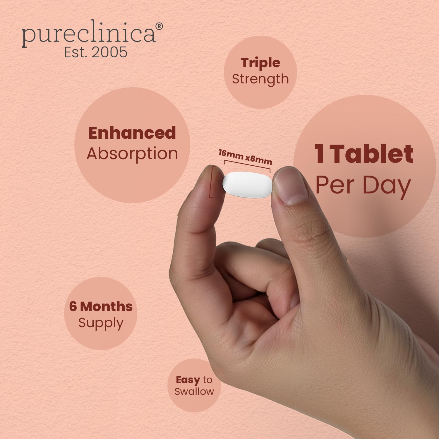 Pureclinica dosis diaria destacada para conveniencia y consistencia