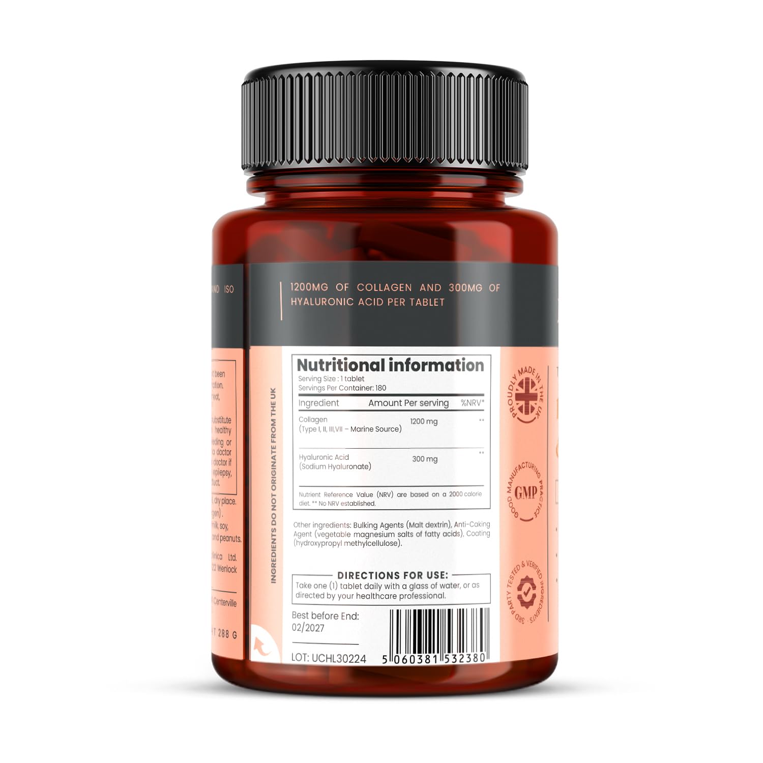 pureclinica Fortaleza triple: primer plano de tabletas marino con alta biodisponibilidad