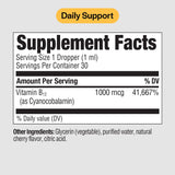 PureFormulas B12 dispensador, una gota fácil para uso diario.