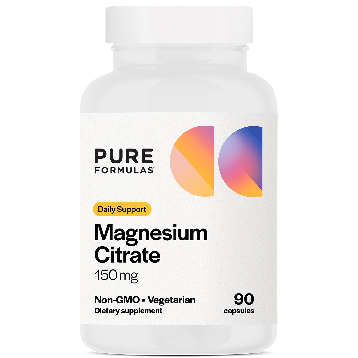 PureFormulas magnesio citrato en bote para apoyo diario