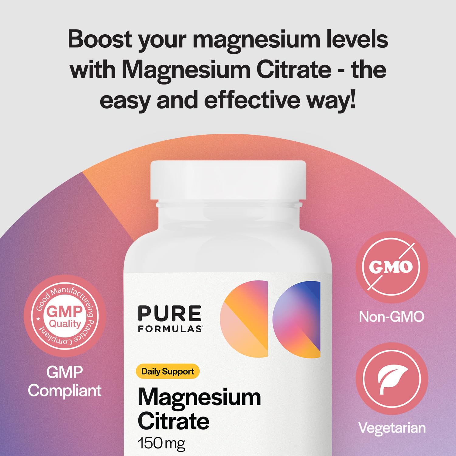 PureFormulas magnesio citrato uso nocturno para relajación muscular