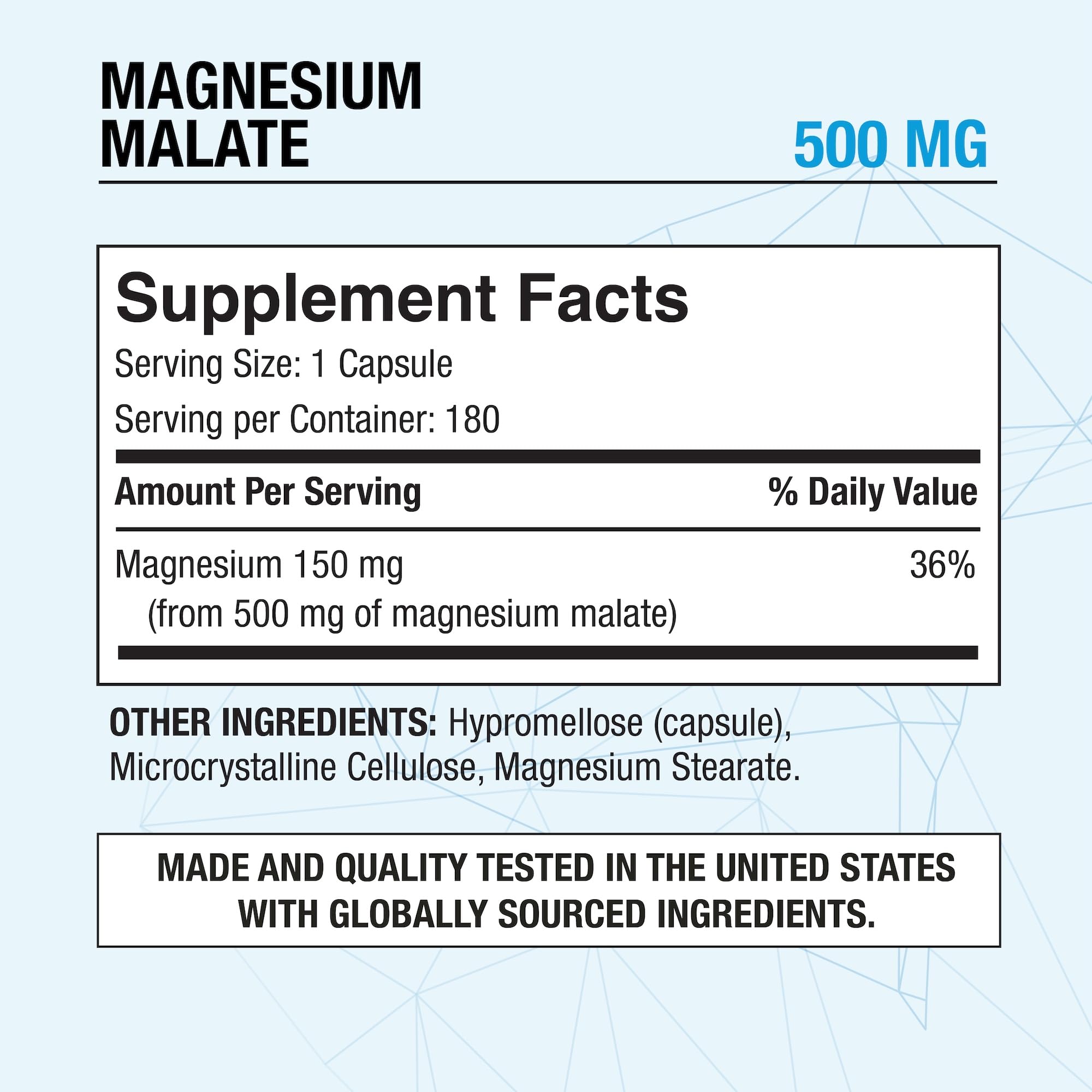 Puregen Labs Magnesio Malato, absorcion superior para rendimiento deportivo
