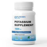 Puregen Labs bicarbonato de potasio cápsulas vegetarianas para uso diario