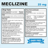 Botella Puregen Labs Meclizine de 25 mg para portabilidad