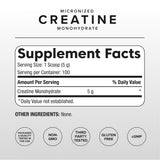 Puregen Labs creatina monohidrato micronizada sin sabor para mezclar fácilmente.