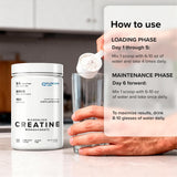 Envase de Puregen Labs en entorno de gimnasio listo para entrenamientos.