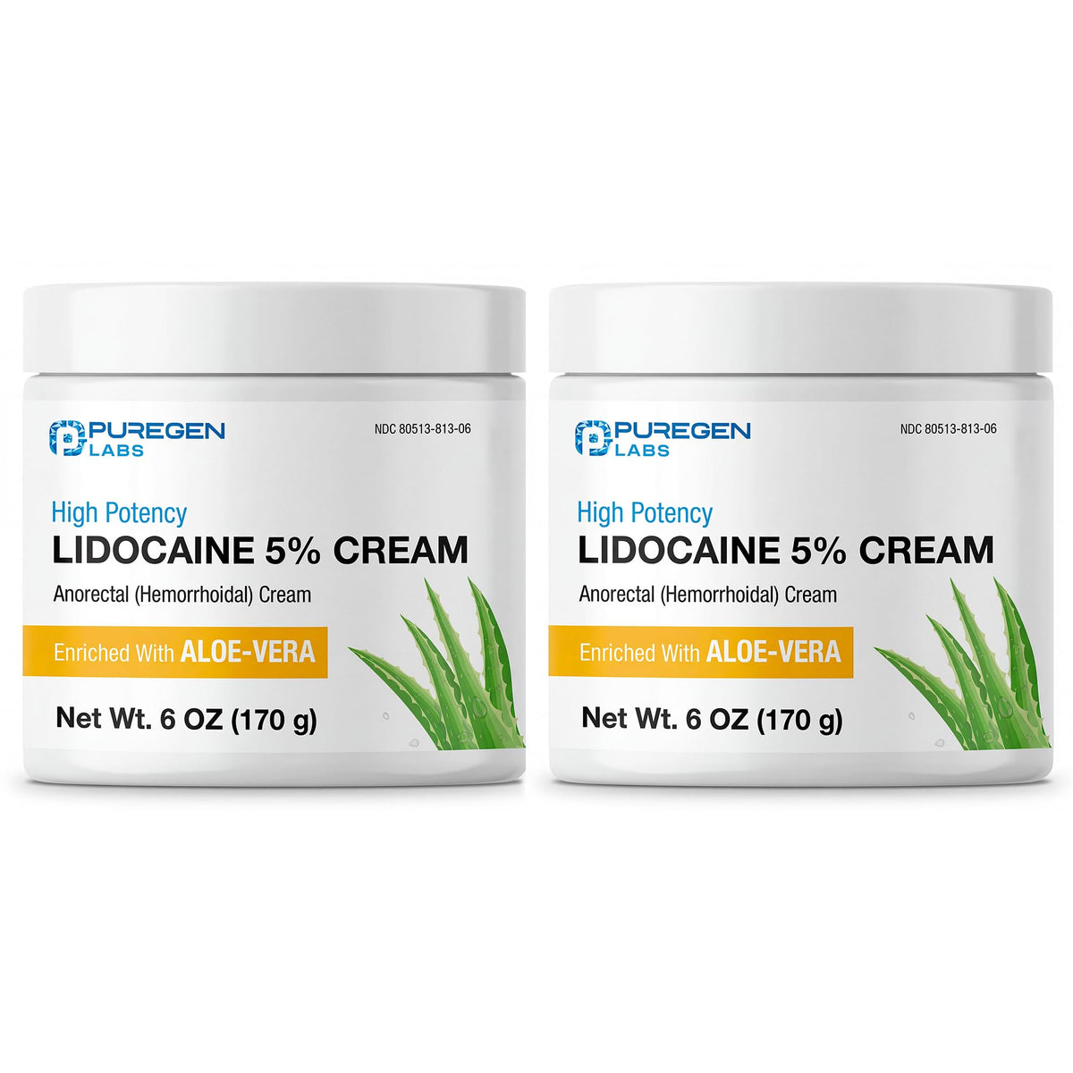 Crema Puregen Labs con lidocaína 5% para uso hemorroidal y anal