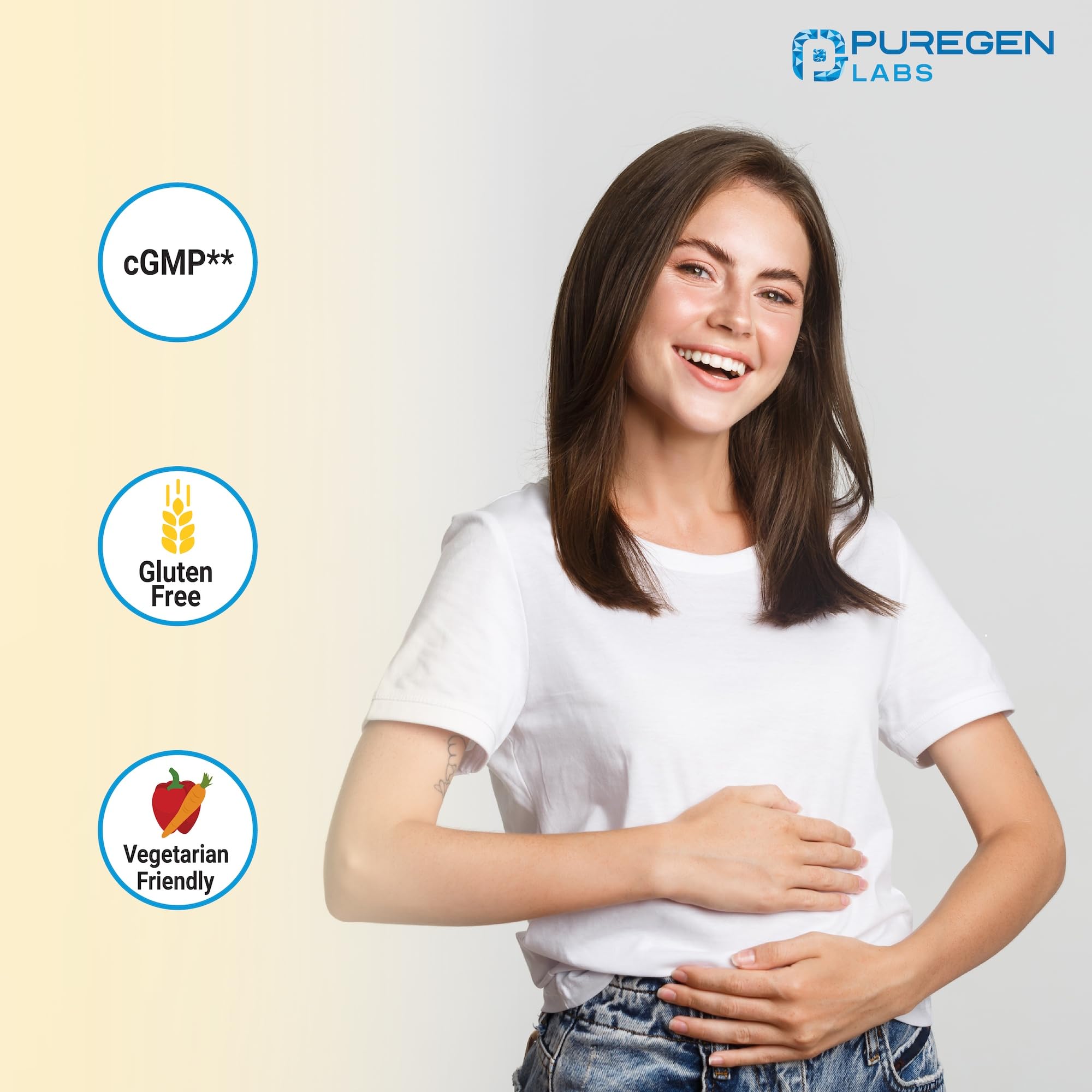 Puregen Labs Dairy Relief envase práctico para tus comidas fuera de casa