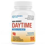 Puregen Labs DayTime: cápsulas blandas para alivio diario sin somnolencia.