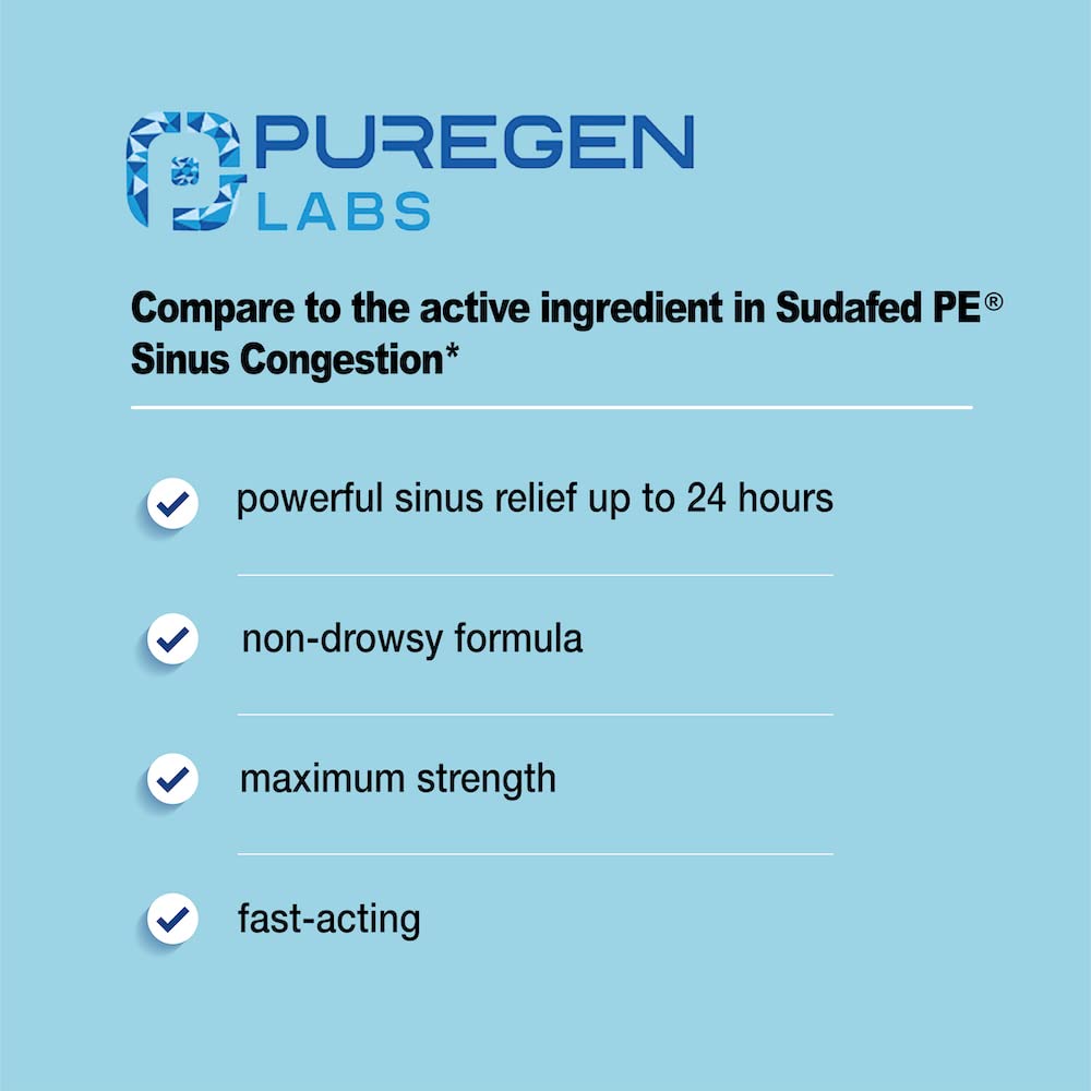 Puregen Labs Uso diurno: descongestión sin afectar la vigilia