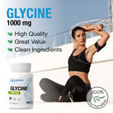 Puregen Labs glicina, cápsulas fáciles de tragar y empaque limpio