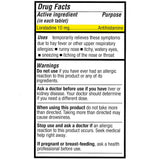 Puregen Labs Loratadina 10 mg, tableta para estornudos y secreción nasal