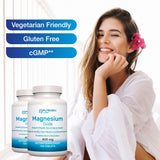 Puregen Labs Magnesio 400mg prueba de calidad GMP: confianza al comprar.