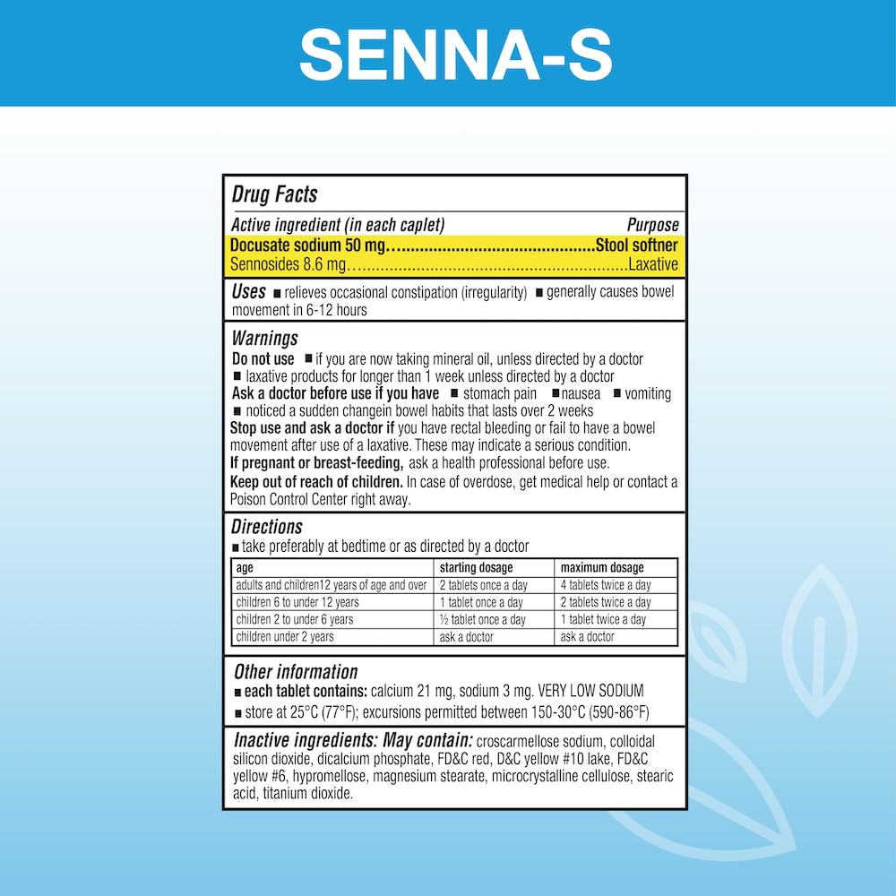 Puregen Labs Senna-S, tabletas que favorecen movimientos intestinales naturales.