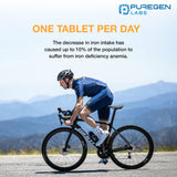 Puregen Labs uso diario recomendado: tableta de hierro con aporte diario