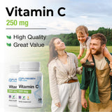 P Puregen Labs Vitamina C 250 mg: empaque seguro y fiable.