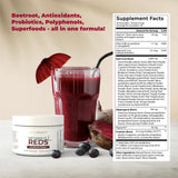 PureHealth Reds Superfoods: estante de cocina con producto, fácil de integrar en hábitos.