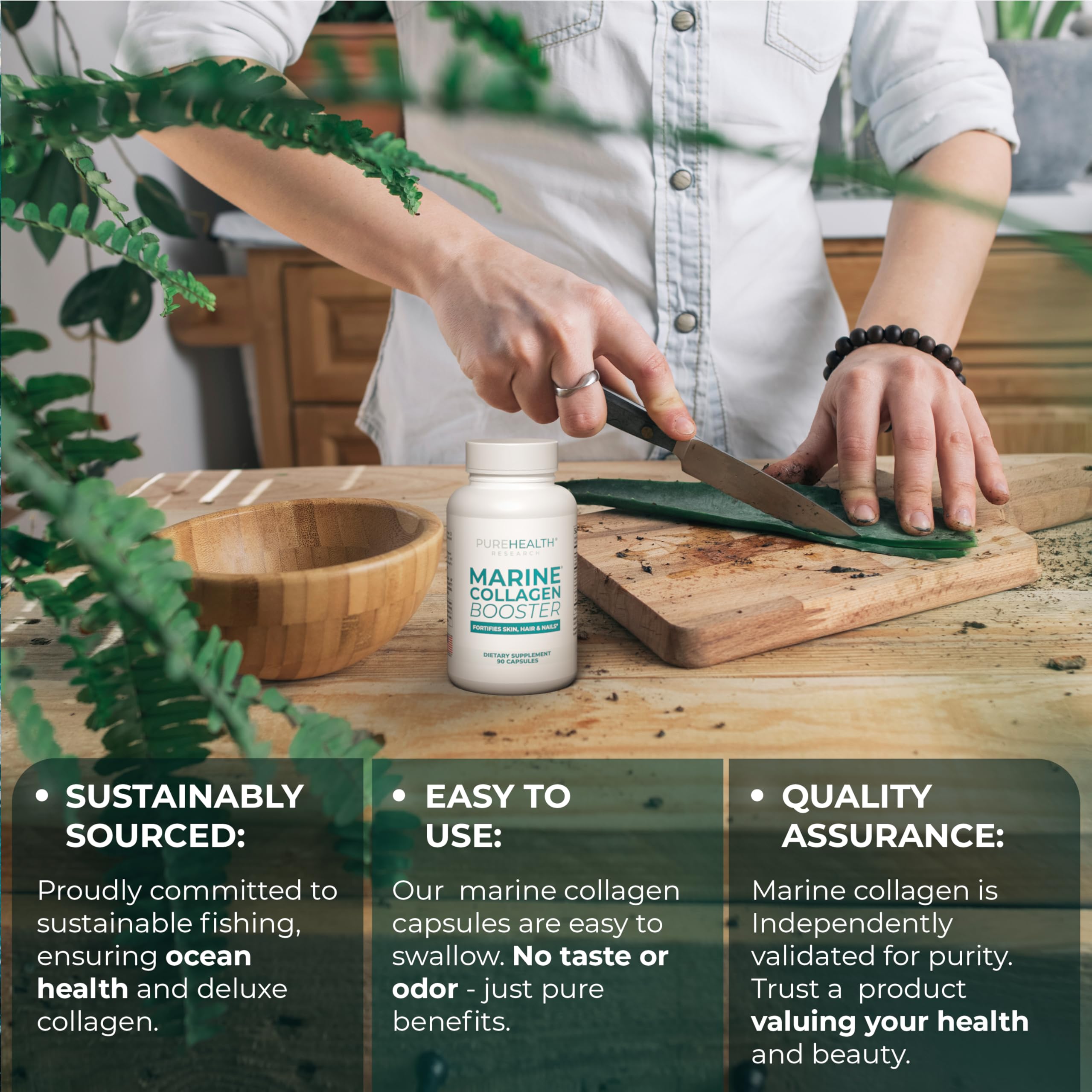 PUREHEALTH RESEARCH Collagen Marino sin sabor, presentation limpia para cualquier rutina