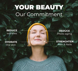 PUREHEALTH RESEARCH Collagen Marino, primer plano de ingredientes clave para nutrición interior