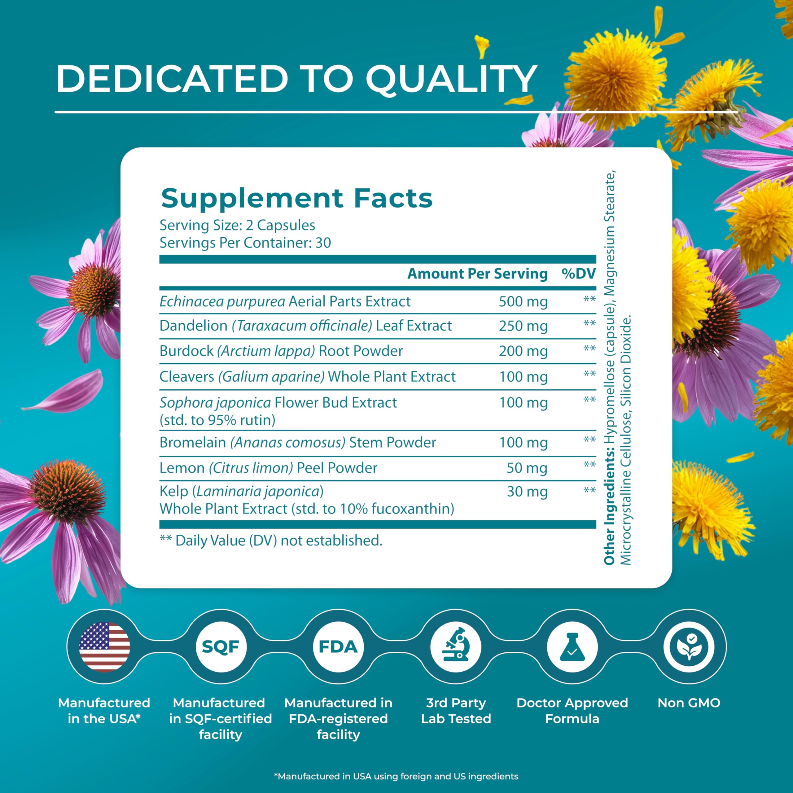 PUREHEALTH RESEARCH diente de león para detoxificación y drenaje linfático.