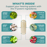 PUREHEALTH RESEARCH Fórmula de Apoyo Auditivo: producto hecho en EE.UU., alta calidad.
