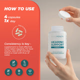 PUREHEALTH RESEARCH Fórmula de Apoyo Auditivo: toma con agua para rutina diaria.