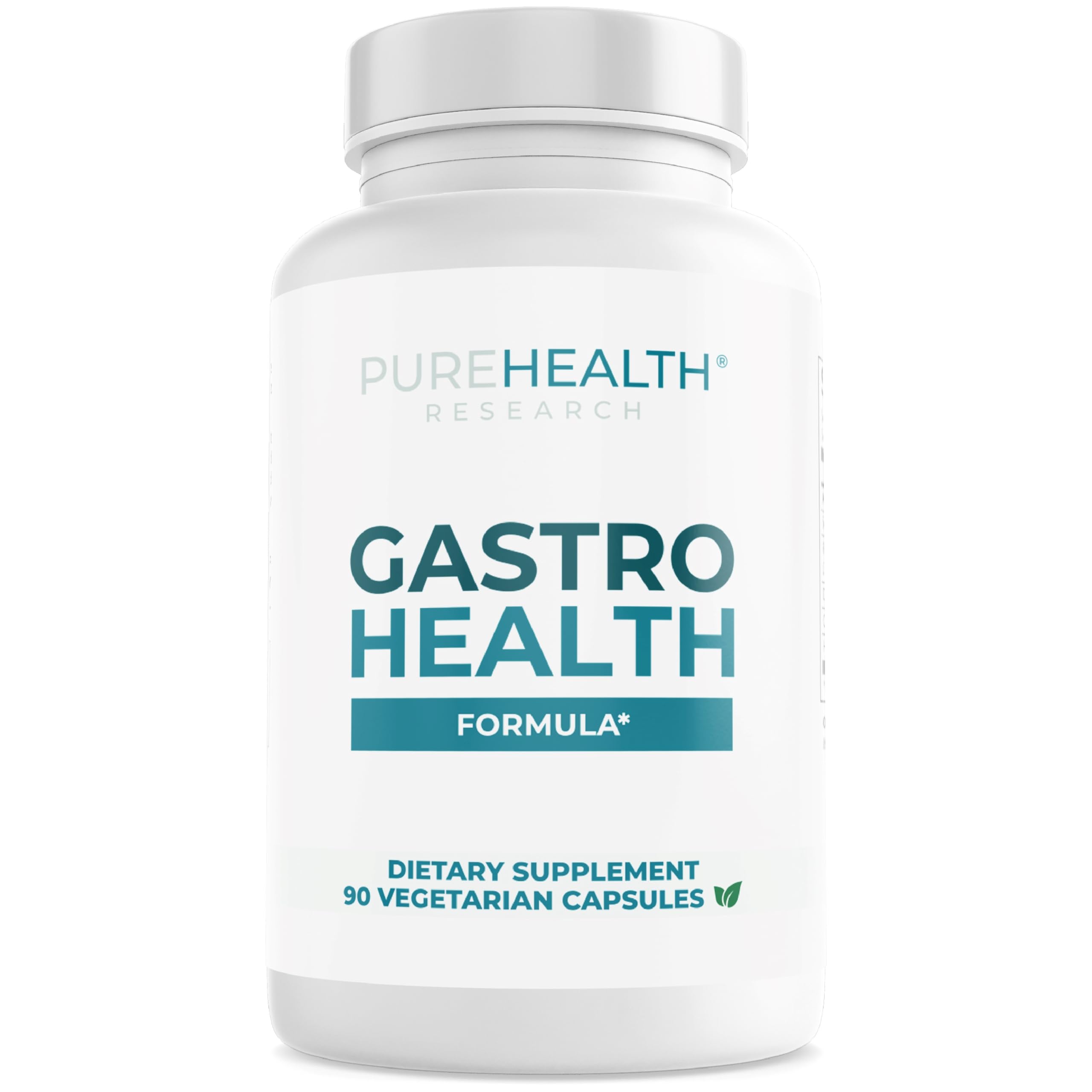 PUREHEALTH Gastro Health Formula: botella para soporte digestivo suave ante molestias estomacales.