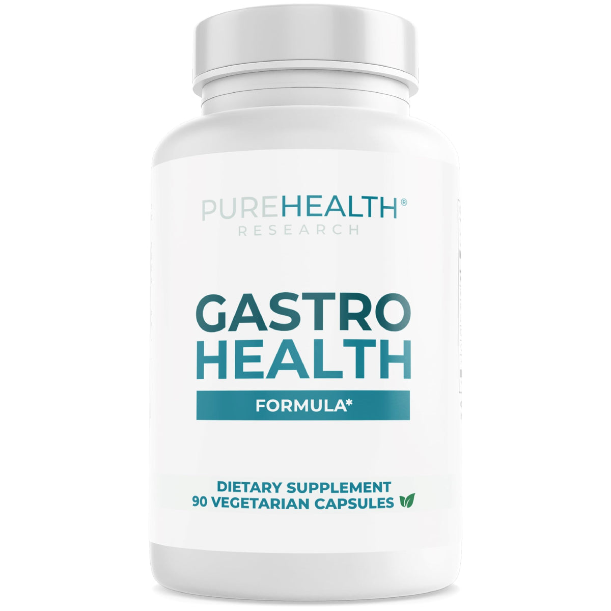 PUREHEALTH Gastro Health Formula: botella para soporte digestivo suave ante molestias estomacales.