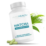PUREHEALTH RESEARCH Matcha cápsulas orgánicas, energía estable para el día