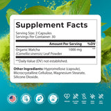 PUREHEALTH RESEARCH Matcha frasco de cápsulas, fácil de incorporar en la rutina