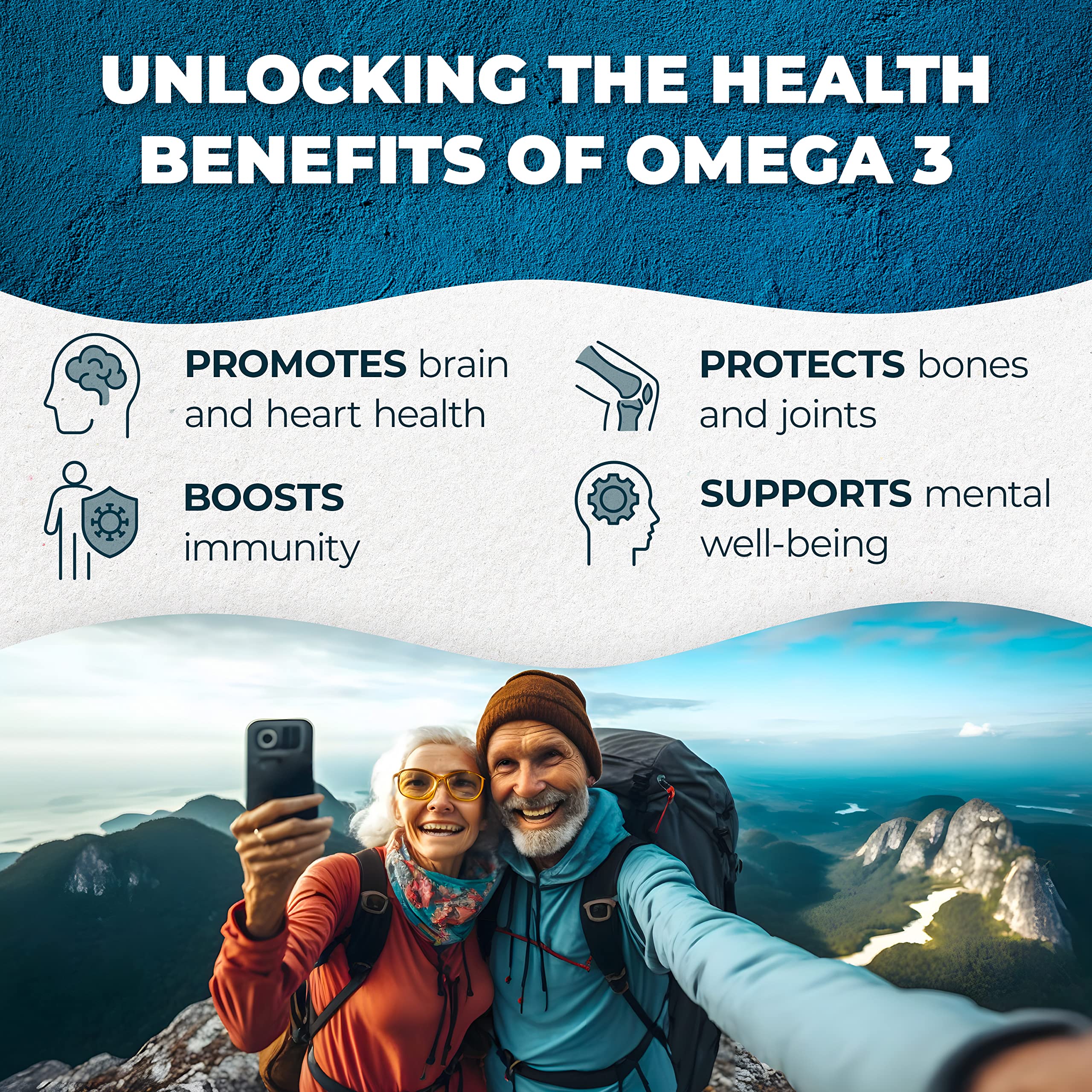PureHealth Research Omega-3 dosis diaria fácil de incluir.