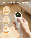 Purella manta eléctrica XXL controles ajustables para comodidad personalizada