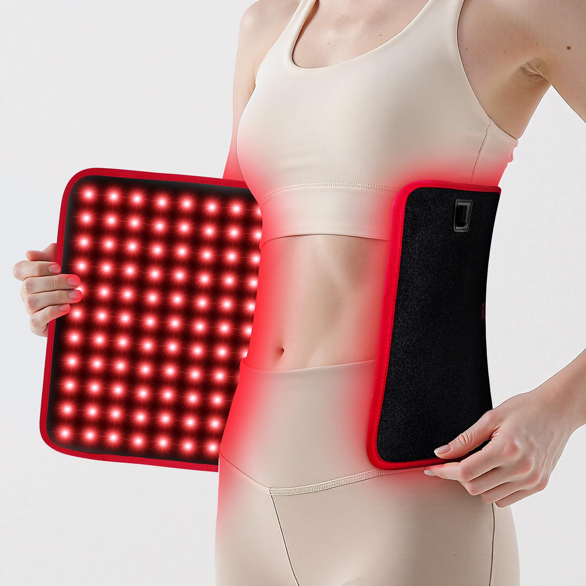 Purella manta terapia luz roja 24x12 sobre espalda para relajación