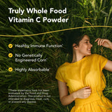 Purely-C, etiqueta que resalta vitamina C de origen alimentario para tu rutina diaria