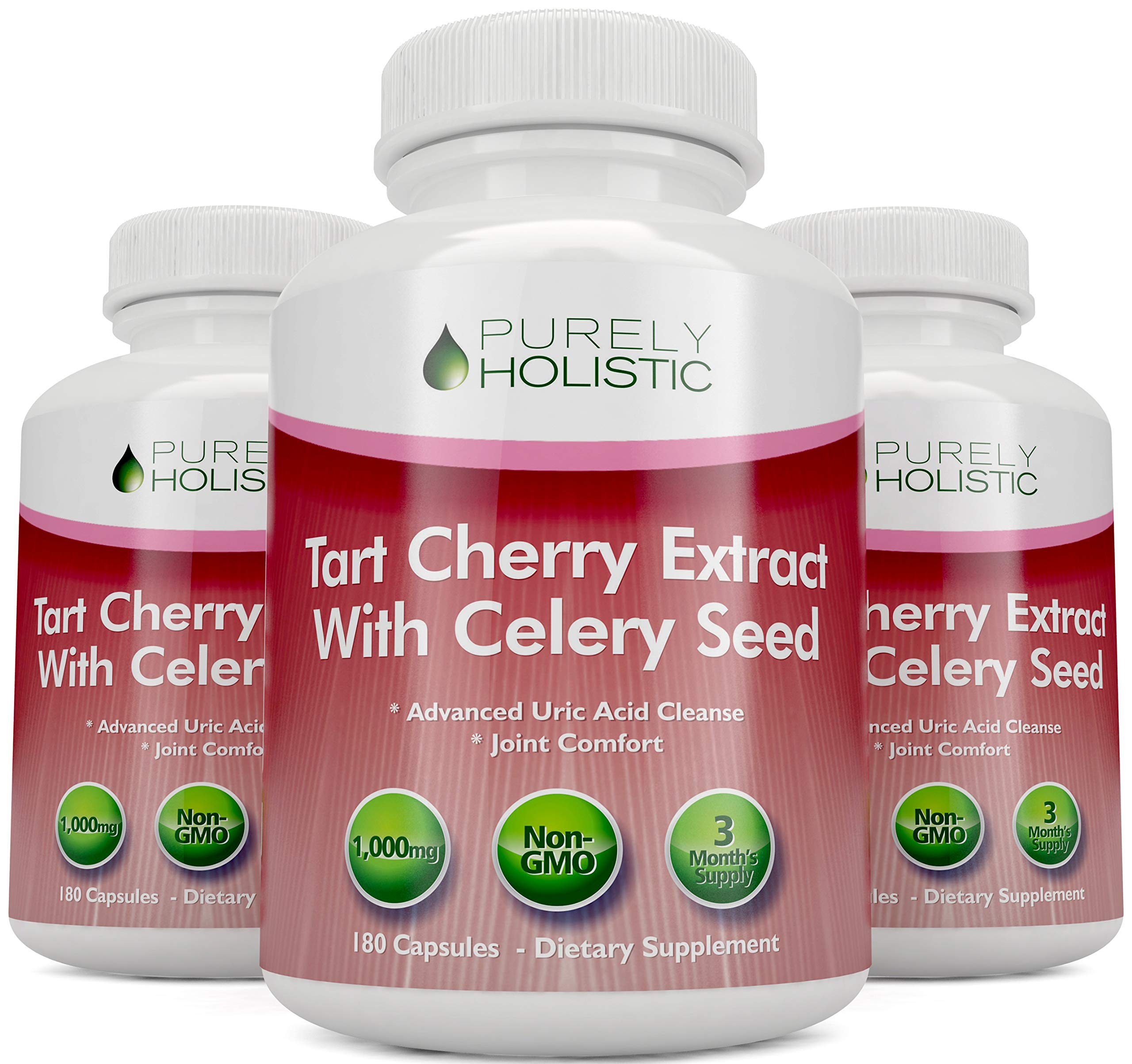 Purely Holistic fórmula 2 en 1 de cereza y apio en cápsulas