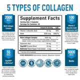 Purely Optimal Premium Multi Collagen Peptides etiqueta nutricional para confianza