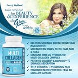 Purely Optimal Premium Multi Collagen Peptides ingredientes clave para absorción