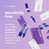PurelyWHITE DELUXE: aplicación de tiras en dientes con ajuste cómodo.