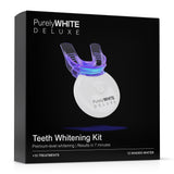 PurelyWHITE DELUXE kit blanqueamiento dental, uso en casa para resultados visibles.