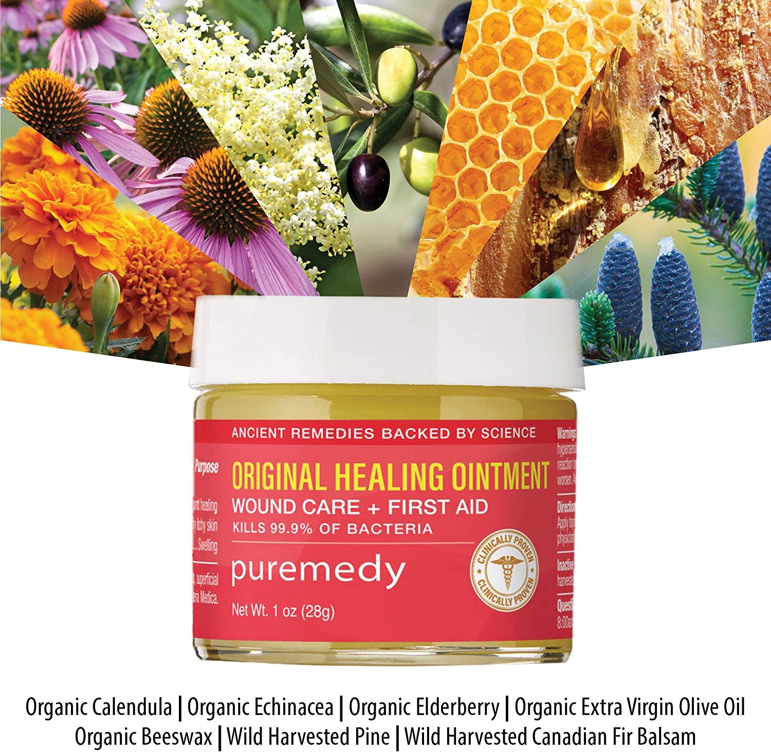 Envase práctico de 2 oz de Puremedy para uso diario.