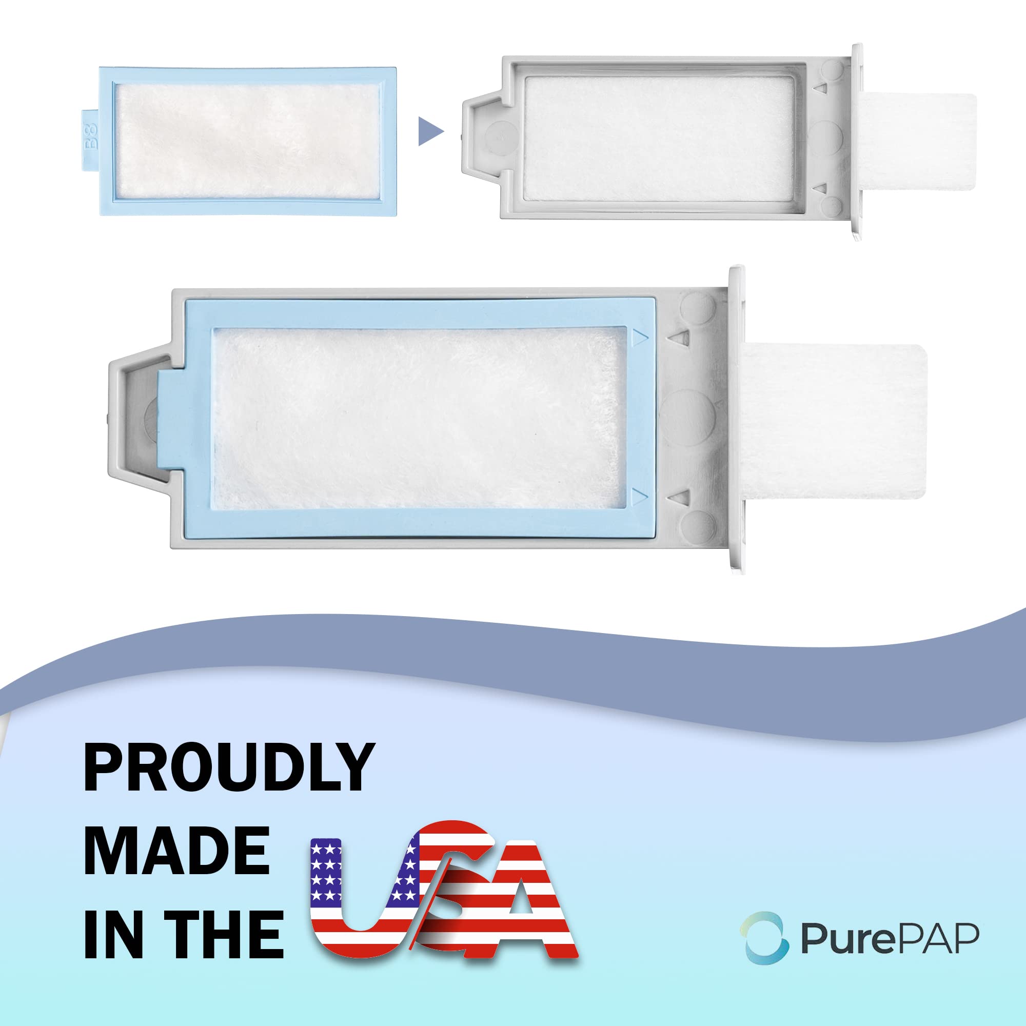 PurePAP kit de filtros DreamStation 2 para compatibilidad y uso sencillo.