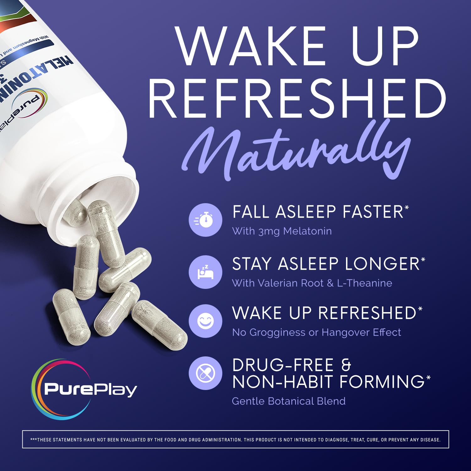 PurePlay Ashwagandha: cápsulas para relajación y dormir mejor